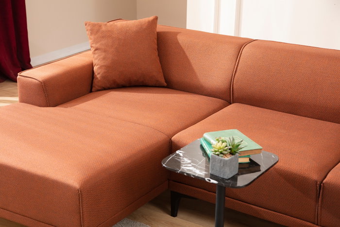 Atelier Del Sofa Sofá Esquinero Naranja Petra L Corner 145x250x86 cm
